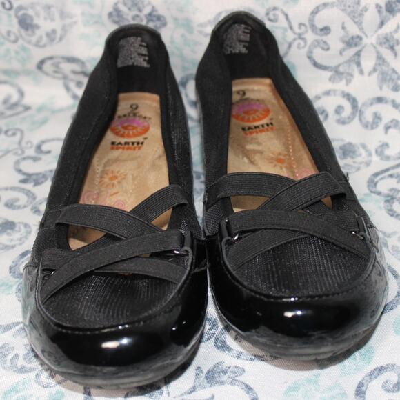 Earth Spirit‎ Gelron Black Patent Leather Shoes-Women's Size 9 US - Picture 2 of 8